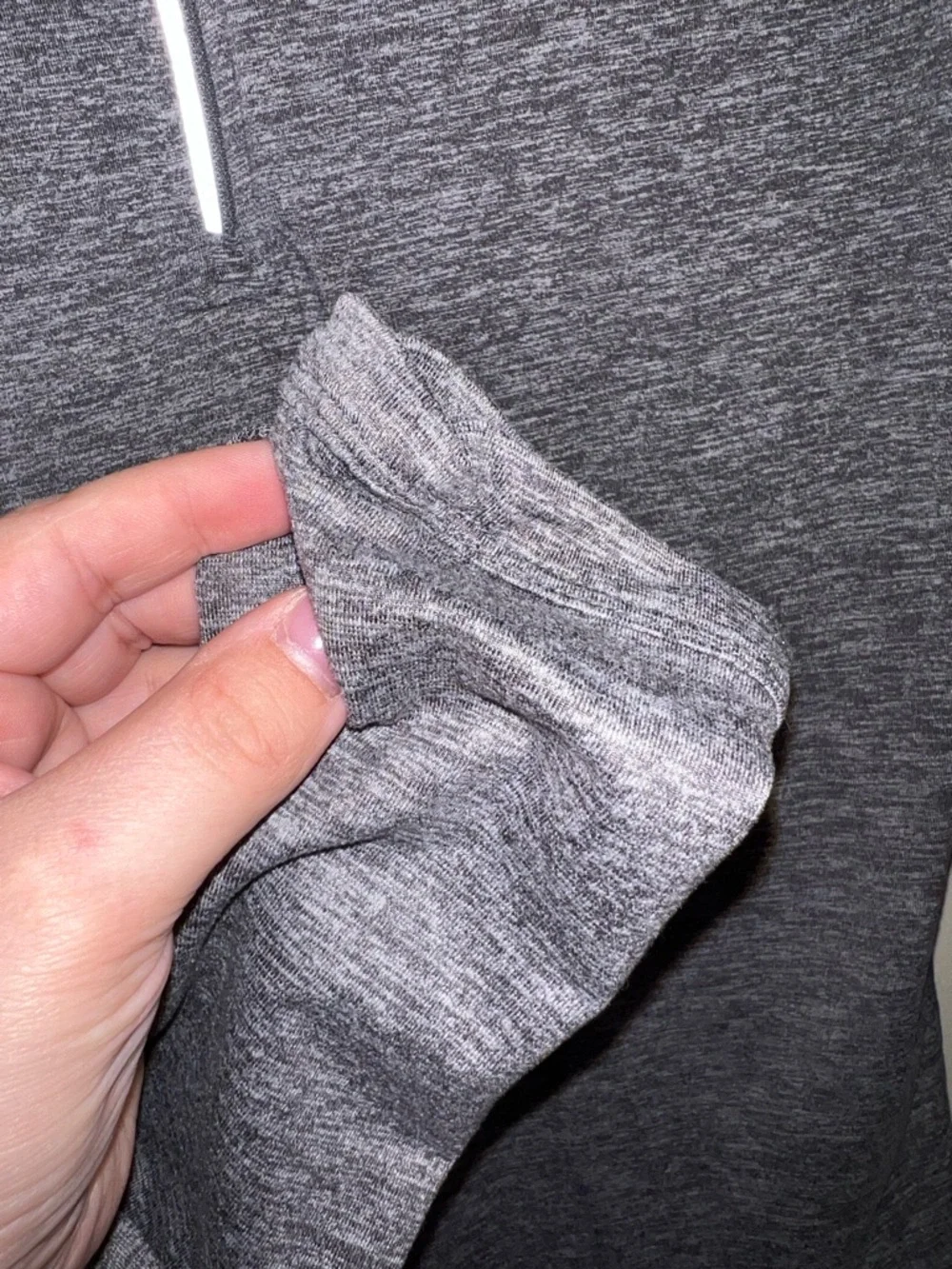 Nike Dri-Fit Running 1/4 Zip Pullover‎ Thumbholes Gray Women’s Size S